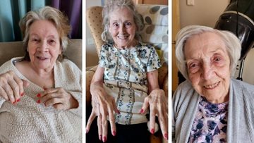 Redcar care home Residents enjoy a spruce up on pamper day